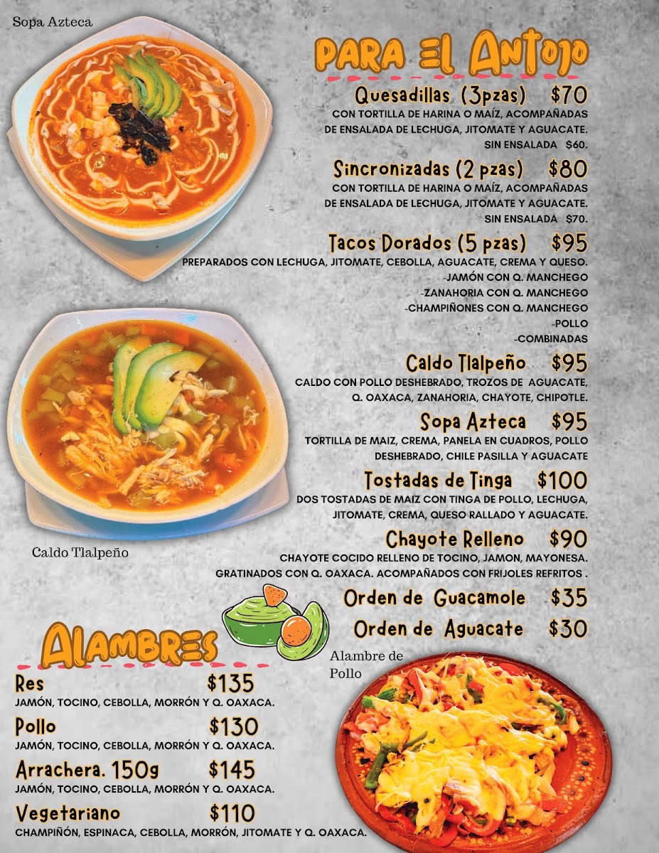 El Rinconcito del Cafe Menu - Image 2